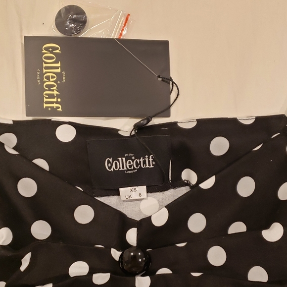 Polka Dot Top Vintage Pin-up Style - Picture 2 of 4